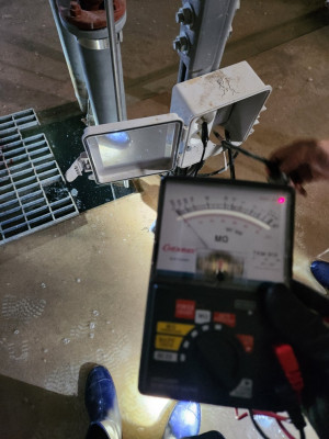 광주전기공사 더라이트, 아파트 지하 배수펌프 누전 긴급복구 진행!