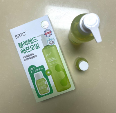 [클렌징 오일] BRTC 안티폴루션&블랙헤드 클렌징오일 후기 - 올리브영 득템 / 박보영 클렌징오일