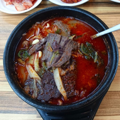 제주 공항 근처 맛집 아침 식사 해장국 전통해장국