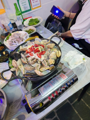 [경남] 사천술집 포장마차 애견동반 삼천포 가볼만한곳 맛집 추천 용궁수산시장 , 천미가