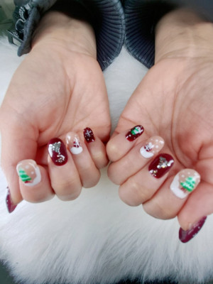 원주네일잘하는곳 연말분위기 내기 좋은 연오네일