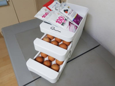 냉장고 계란 에그트레이 살림공간 계란보관함으로 수납해요